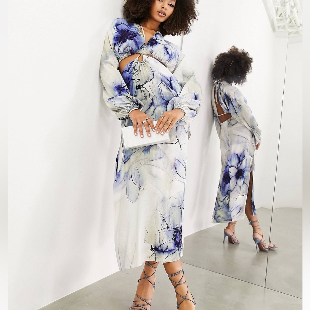 Cut out Midi Dress